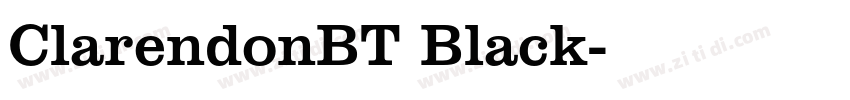 ClarendonBT Black字体转换